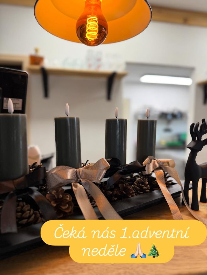 Čeká nás 1.adventní neděle, přijďte si posedět k dobré ☕️ dát si něco dobrého, chvíli se zastavit, užít si atmosféru...